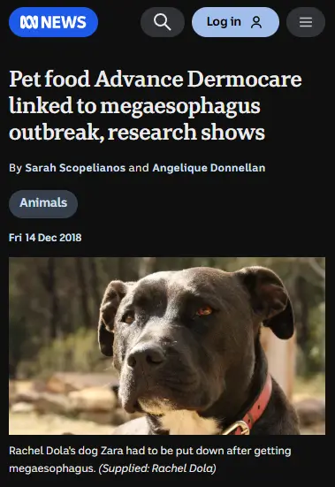Megaesophagus outbreak documentation